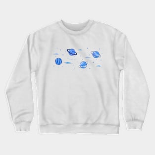 Planet You - Blue Sky Universe Casual Logo Design Crewneck Sweatshirt